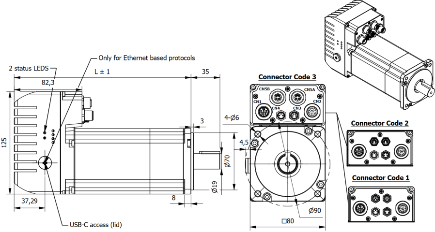 Tech IVI080 0750BX3000 P-S200