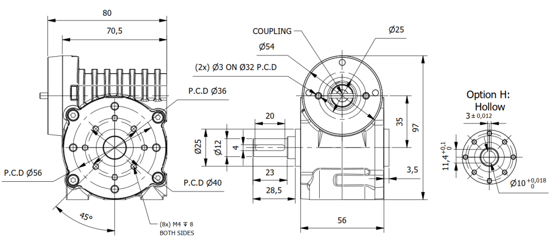 Tech GW80-X-10-B